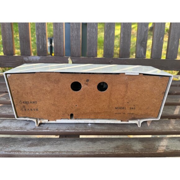 Midcentury Atomic Style Tabletop Radio TRANSETTE Model 345 Made in Japan - Picture 7 of 9